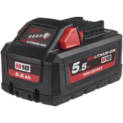 Milwaukee Batteri M18 HB5,5  -18 V. 5,5AH LI-ION High output
